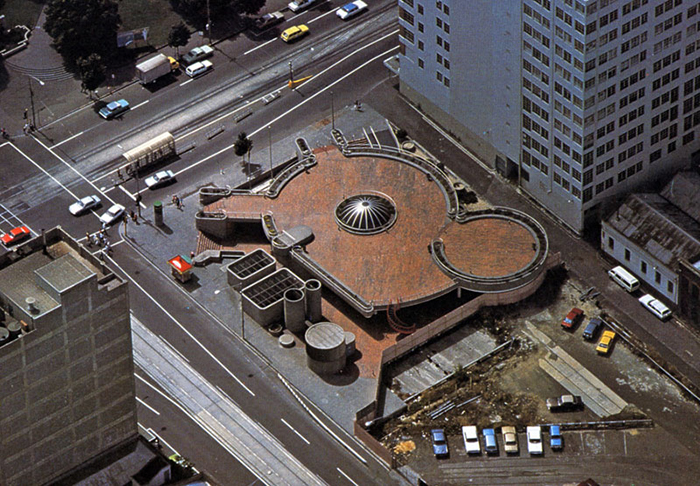 Queen Elizabeth Plaza photographed in 1980.